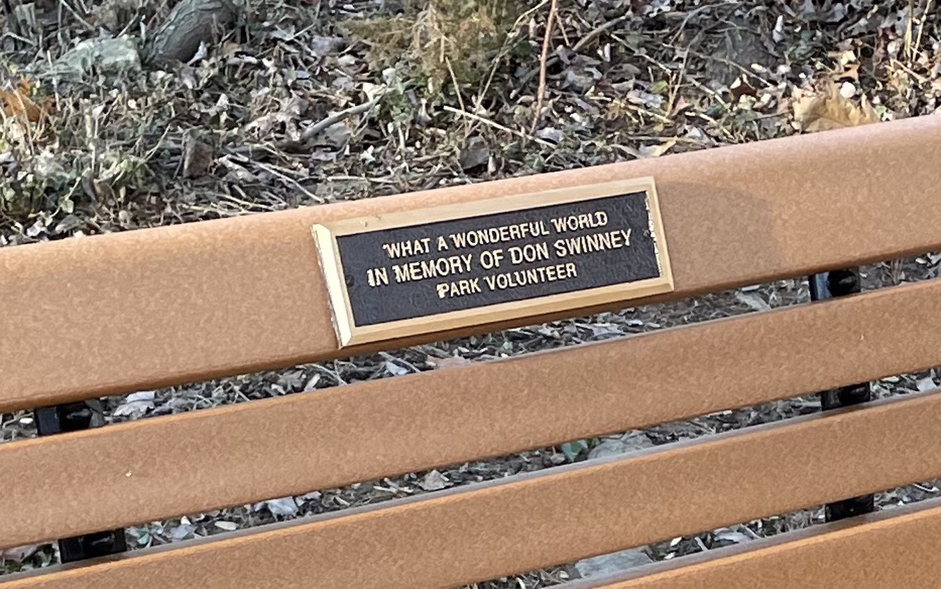 Bench plaque dedication Bench plaque dedication